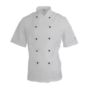 Image of Dennys AFD Adults Unisex Thermocool Chefs Jacket (3XL) (White)