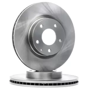 Image of RIDEX Brake disc Front Axle 82B1175 Brake rotor,Brake discs MAZDA,3 Schragheck (BM, BN),CX-3 (DK),3 Limousine (BM, BN),3 Kasten / Schragheck (BM)