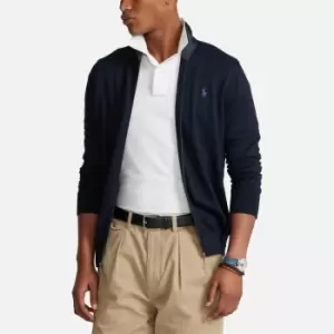 Image of Polo Ralph Lauren Mens Pima Cotton Full Zip Jumper - Hunter Navy - S