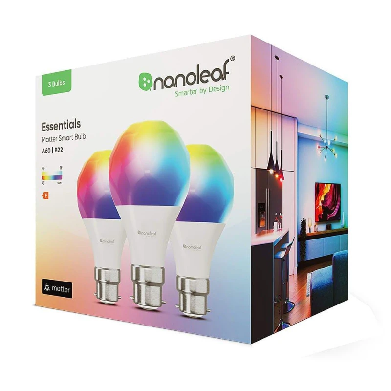 Image of Nanoleaf Smart A60 Bulb UK-B22 3P MATTER