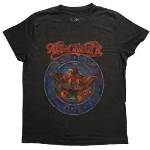 Image of Aerosmith - Aero Force Unisex Large T-Shirt - Grey, Black