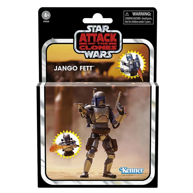 Image of Hasbro Star Wars The Vintage Collection Jango Fett, Star Wars: Attack of the Clones Deluxe Action Figure (3.75”)