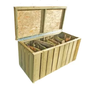 Image of Shire 4x2 Sawn Timber Garden Storage Log Box