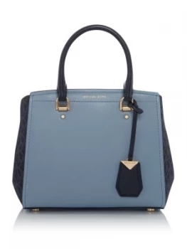 Image of Michael Kors Benning medium messenger bag Blue Multi