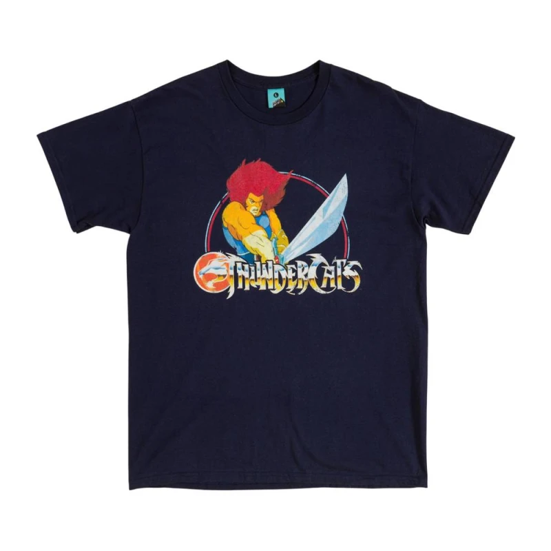 Image of Thundercats Mens Lion-O T-Shirt in Navy Size: Large Navy Male L