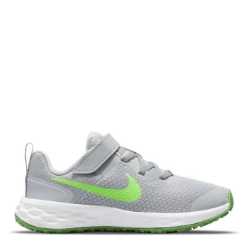 Image of Nike Revolution 6 Little Kids Shoes - Grey/Green