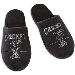 Image of Ultimate Gift for Man Slippers Small UK Size 7-8 Cricket