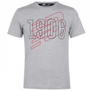 Image of New Balance Mens 1906 Logo T-Shirt - Grey