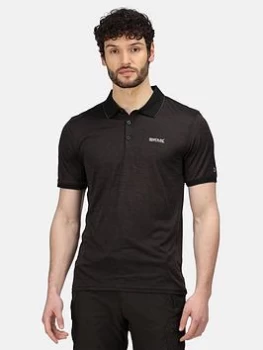 Image of Regatta Black 'Remex II' Quick Dry Short Sleeves T-Shirt - S