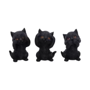 Image of Three Wise Kitties Figurines