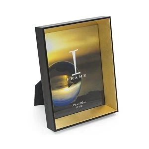 Image of 6" x 8" - iFrame Black & Gold Photo Frame