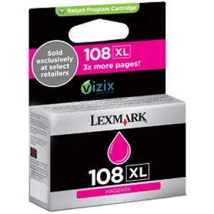 Image of Lexmark 108XL Magenta Ink Cartridge