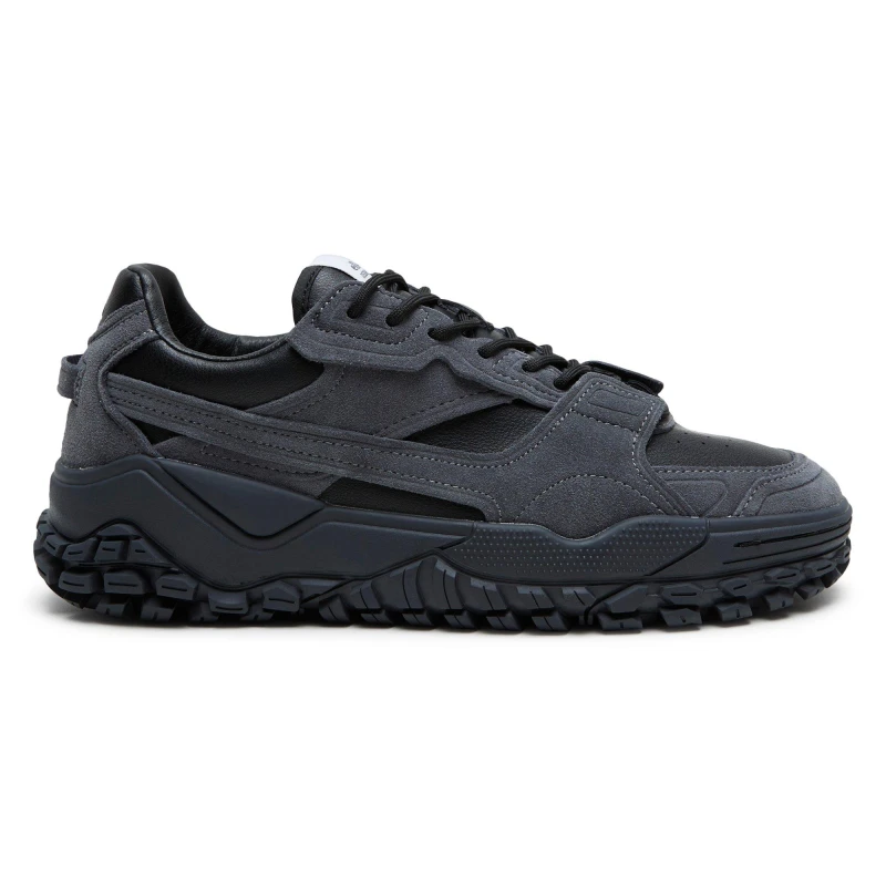 Image of Ellesse Mens LUXE Classic Low-Top Trainers Black male 6.5 (40)