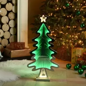 Image of Festive 60cm Christmas Tree Infinity Light