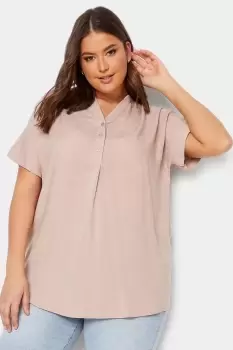 Image of Half Placket Blouse