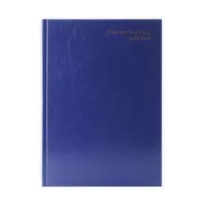 Image of Academic Diary Day Per Page A4 Blue 2023-2024 KF1A4ABU23 KF1A4ABU23