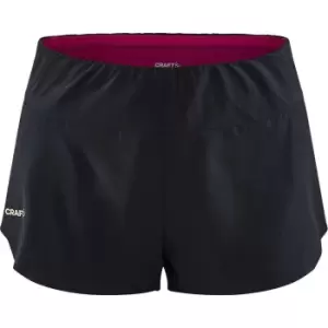 Image of Craft Womens/Ladies Pro Hypervent Split Hem Shorts (S) (Black)