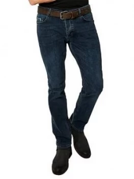 Image of Joe Browns Superb Slim Jeans, Dark Wash, Size 34, Length Long, Men