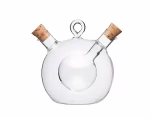 Image of Italian Round Dual Oil and Vinegar Bottle