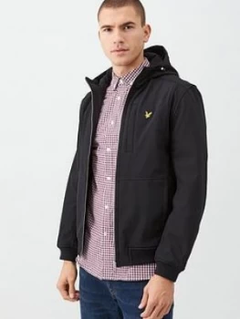 Image of Lyle & Scott Softshell Jacket - Black, Size L, Men