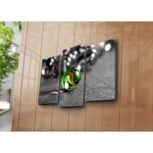 Image of 3KBPAT-11 Multicolor Decorative Canvas Painting (3 Pieces)