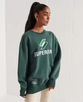 Image of Superdry Code Logo Applique Crew Sweatshirt