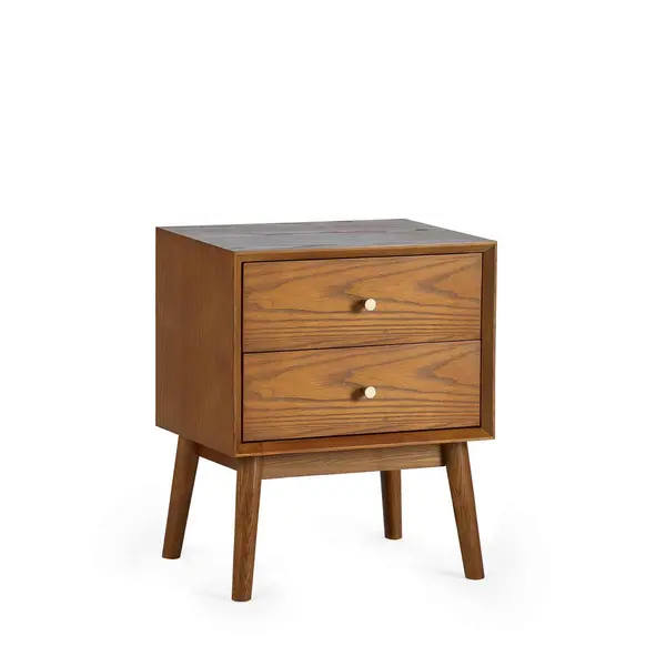 Image of Julian Bowen Lowry 2 Drawer Bedside LOW051