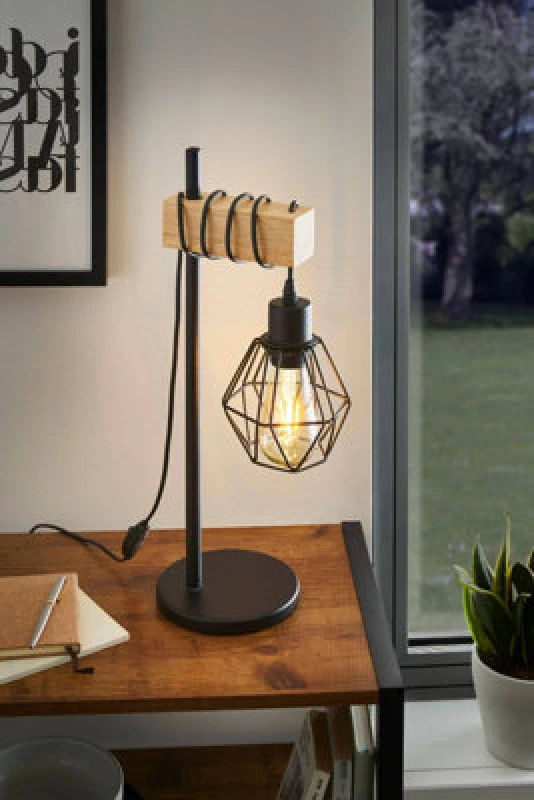 Image of EGLO Townshend Industrial Table Lamp