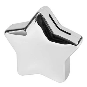 Image of Bambino Silver Plated Star Shape Money Box