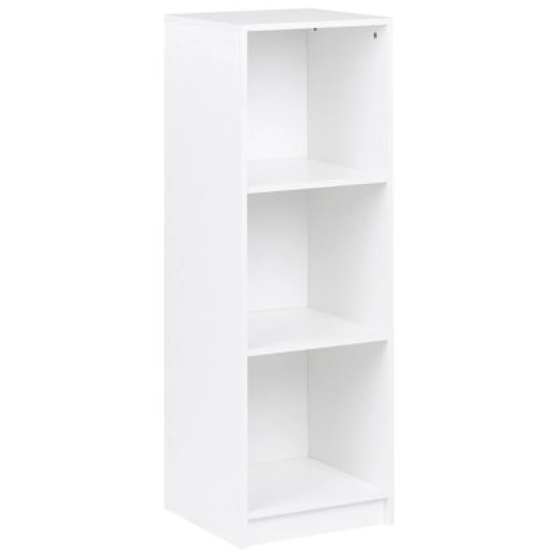 Image of Beliani 3 Tier Bookcase ZEHNA 117cm White (677923), White 677923