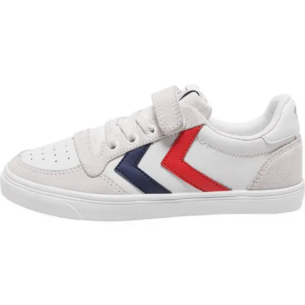Image of Hummel Slimmer Stadil Leather Low Trainers Junior Low Trainers C10 (28) White 02363001100
