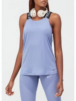 Image of Nike Training Pro Elastika Tank - Indigo
