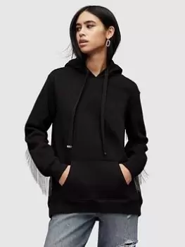Image of Allsaints Giselle Chain Hoody - Black