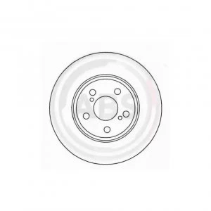 Image of Front Pair (2x) of Brake Disc A.B.S. 16653