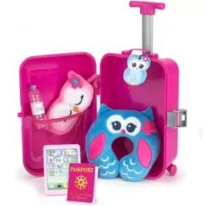 Image of Sophia's by Teamson Kids Travel Accessories Plus Suitcase Set for 18 Dolls