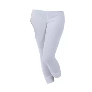Image of Ladies/Womens Thermal Wear Long Jane Polyviscose Range (British Made) (Hip Fit: 38-40inch (14-16)) (White)