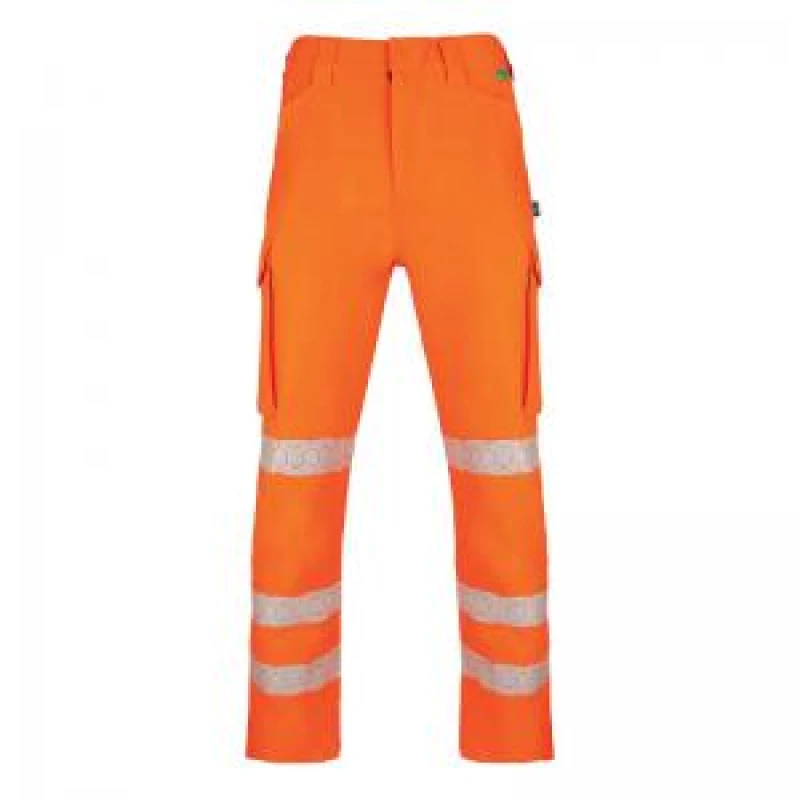 Image of Beeswift Envirowear Beeswift Envirowear High Visibility Trousers Orange 46R EWCTROR46 EWCTROR46