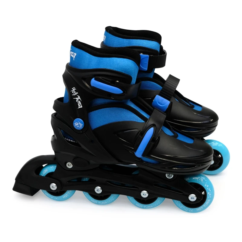 Image of Hot Tuna HotTuna Adjustable Inline Skates Junior Black/Blue male C10-C13
