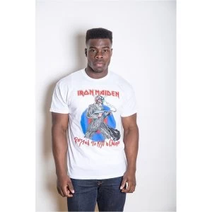 Image of Iron Maiden - Chicago Mutants Unisex Medium T-Shirt - White