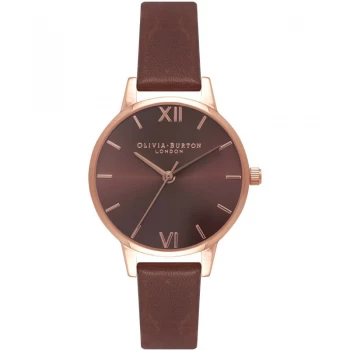 Image of Chocolate Dial Brown & Rose Gold Watch