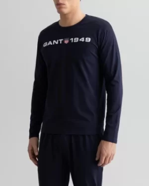 Image of GANT Long Sleeve Retro Shield T-Shirt
