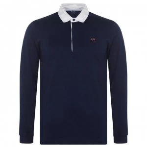 Image of Paul And Shark Rugby Polo Shirt - Navy 013