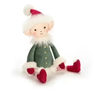 Image of Jellycat Christmas Leffy Elf - Small, Check