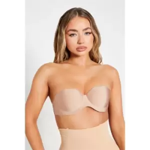 Image of I Saw It First Strapless Padded Moulded Bra - Brown