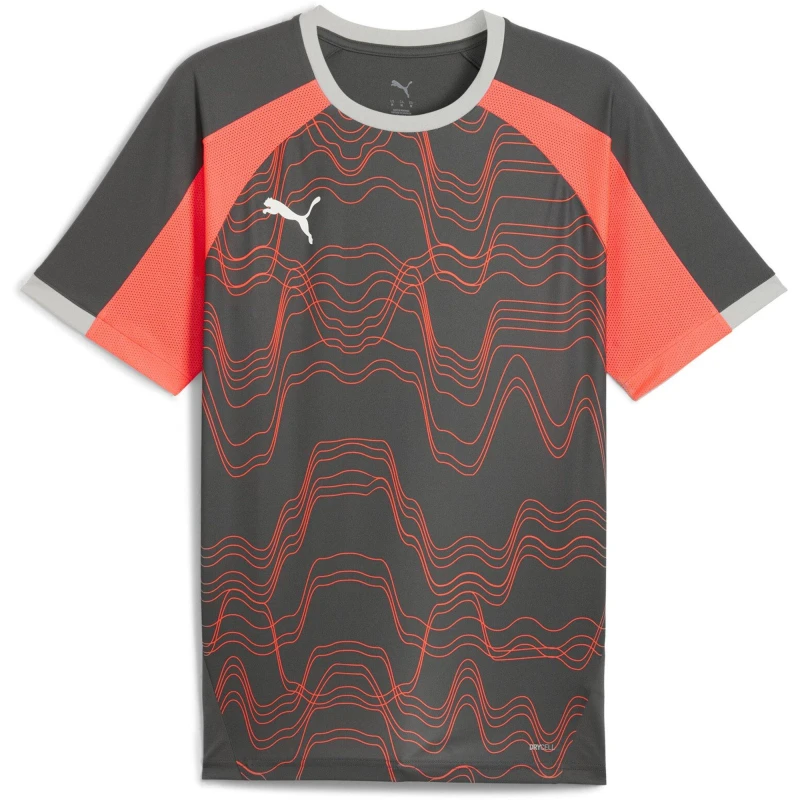 Image of Puma Puma Individualliga Graphic Jersey T-Shirt Mens Shadow Gray male S