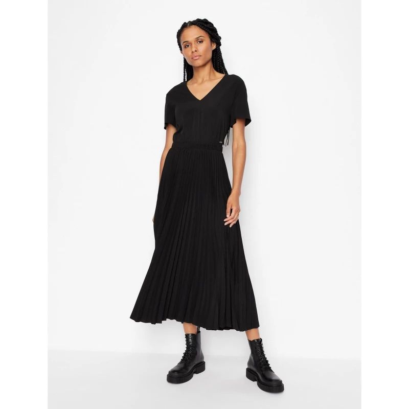 Image of Armani Exchange Womens Maxi Dress Black female 4 (3XS)