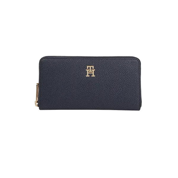 Image of TH Emblem Large Rectangular Zip-Around Wallet