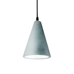 Image of Oil 1 Light Ceiling Pendant Cement Grey, E27