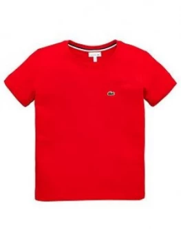 Image of Lacoste Boys Classic Short Sleeve T-Shirt - Red