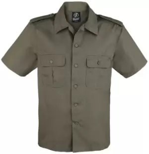 Image of Brandit 1/2 Sleeve US Shirt Short-sleeved Shirt olive